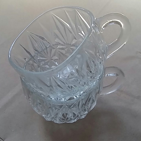 depression glass style punch cups - 2pc - Picture 7 of 7